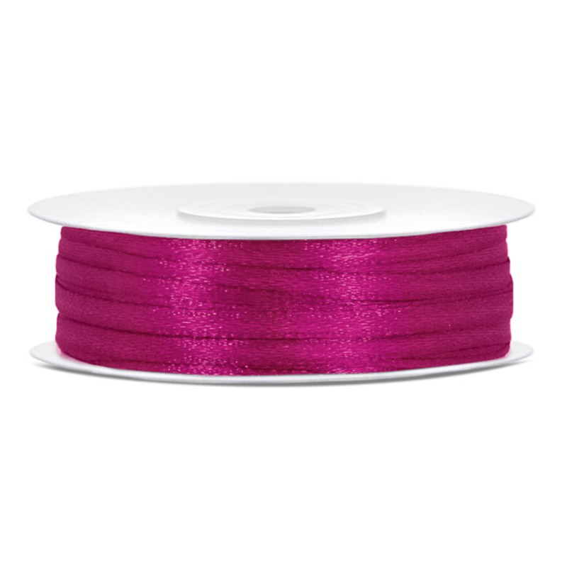 Panglica satin fucsia 3mm x 50m