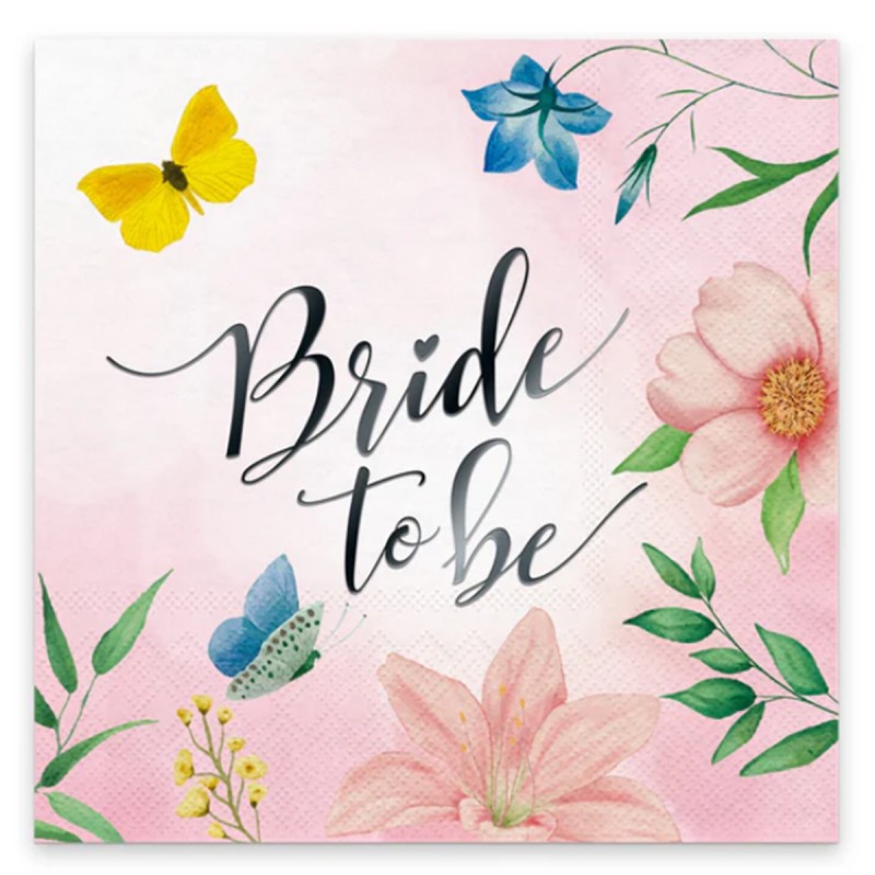 Servetele cu flori, BRIDE TO BE, 10 buc