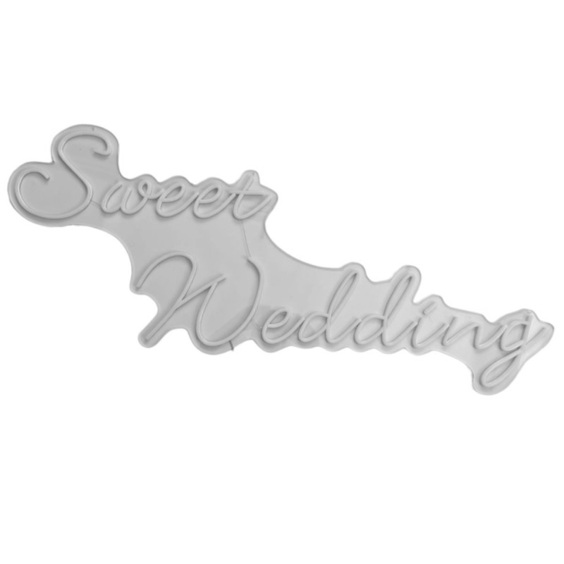 Semn luminos neon SWEET WEDDING 115x40cm