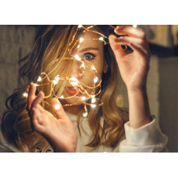 Ghirlanda 50 Micro-Led cu lumina calda 5m