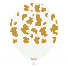 Balon latex alb cu pete...