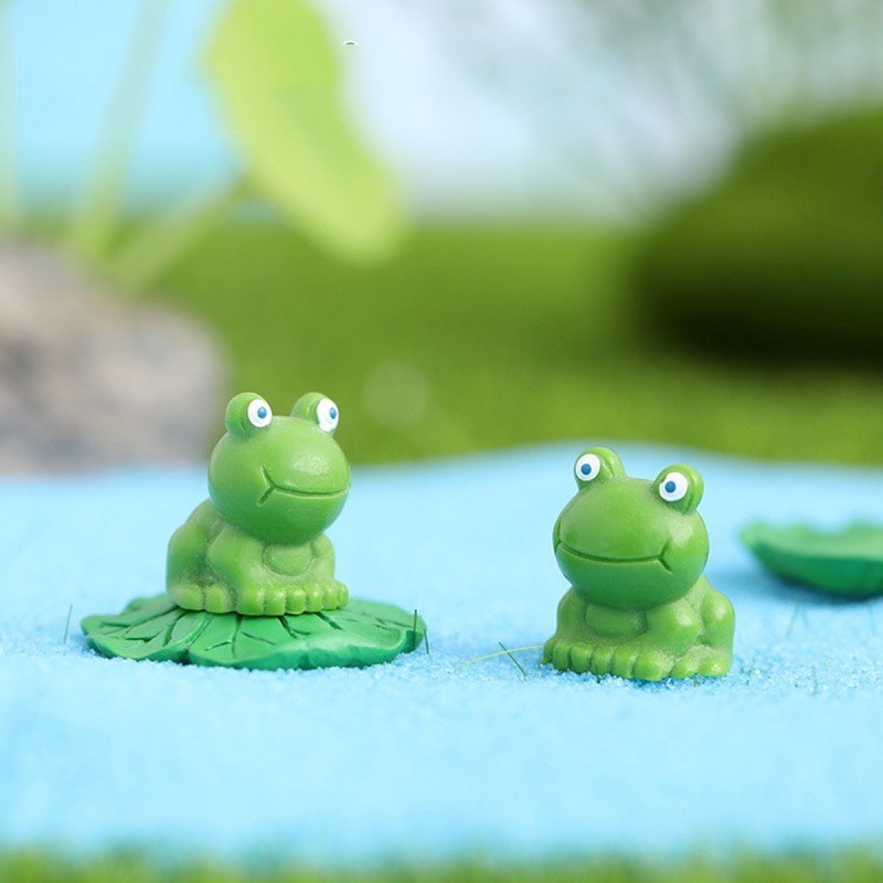 Gemmia Miniatura Figurina di rana del giardino delle fate- Rana
