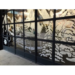 Set Spray de Zapada +Sabloane Decorative pentru ferestre