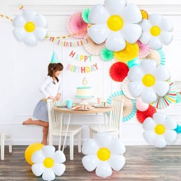 Balon Margareta alba gigant 78cm