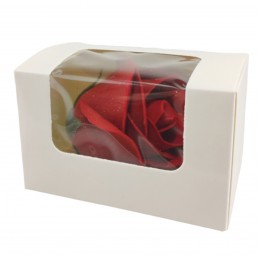 Set 50 cutiute albe cu fereastra 8x5x5cm