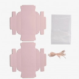 Cutie acetofan 13x10 cm, capace aurii metalizate si panglica