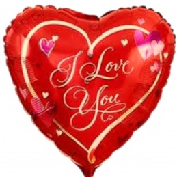 Balon folie inima rosie I...