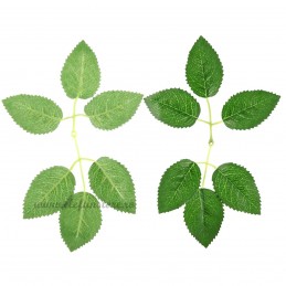 Set 5 crengute duble cu frunze de trandafir