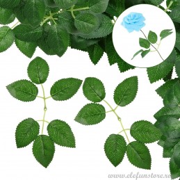 Set 5 crengute duble cu frunze de trandafir