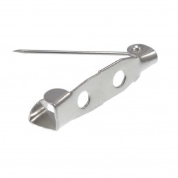 Set 1000 ace brosa argintii 2,5 cm, baza cu 2 orificii