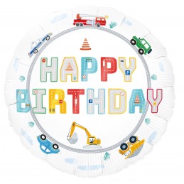 Balon Folie Masinute Happy...