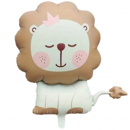 Balon folie mata, leu bej 75cm