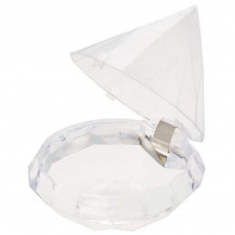 Diamant Acrilic Mic Transparent, caseta cu clips 7cm Diamant Acrilic Mic Transparent, caseta cu clips 7cm