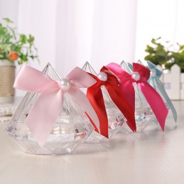 Diamant Acrilic Mic Transparent, caseta cu clips 7cm Diamant Acrilic Mic Transparent, caseta cu clips 7cm
