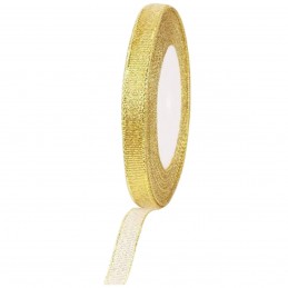Panglica lurex auriu 1cm, 22m