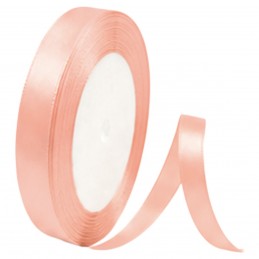 Panglica satin somon 1cm, 22m
