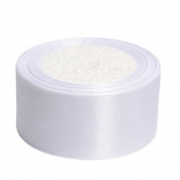 Panglica satin alb 4cm, 22m
