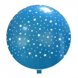 Balon Jumbo Albastru cu Stelute