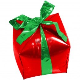 Balon cadou rosu cu fundita...