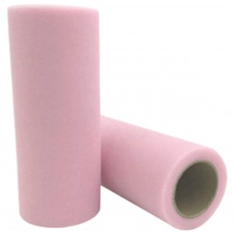 Rola tulle roz C08 15cm x 9m