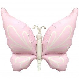 Balon folie fluture roz...
