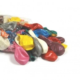 Set 100 Baloane Multicolore Metalizate 26 cm