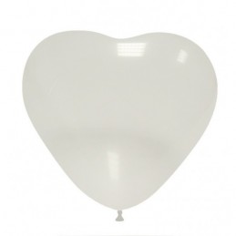 Set 10 Baloane Inima Transparente 26 cm