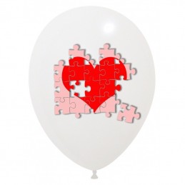 Set 10 baloane Inima Puzzle