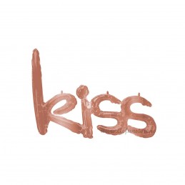 Balon Scris Kiss Rose Gold