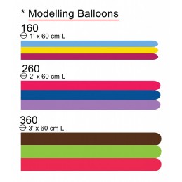 Set 100 Baloane Modelaj Medium Asortate Metalizate