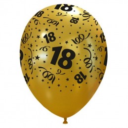 Set 10 baloane 18 pt Majorat Gold