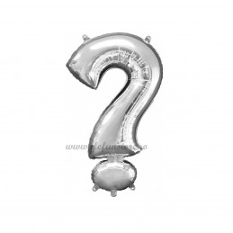 Balon Semnul Intrebarii Argintiu 40 cm
