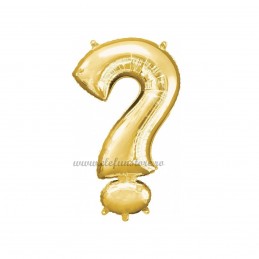 Balon Semnul Intrebarii Auriu 40 cm