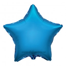 Balon Stea 60 cm Albastru Metalizat
