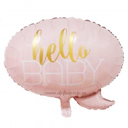 Balon Hello Baby Text Bubble Roz