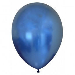 Set 10 Baloane Chrome Albastru Oglinda 30 cm
