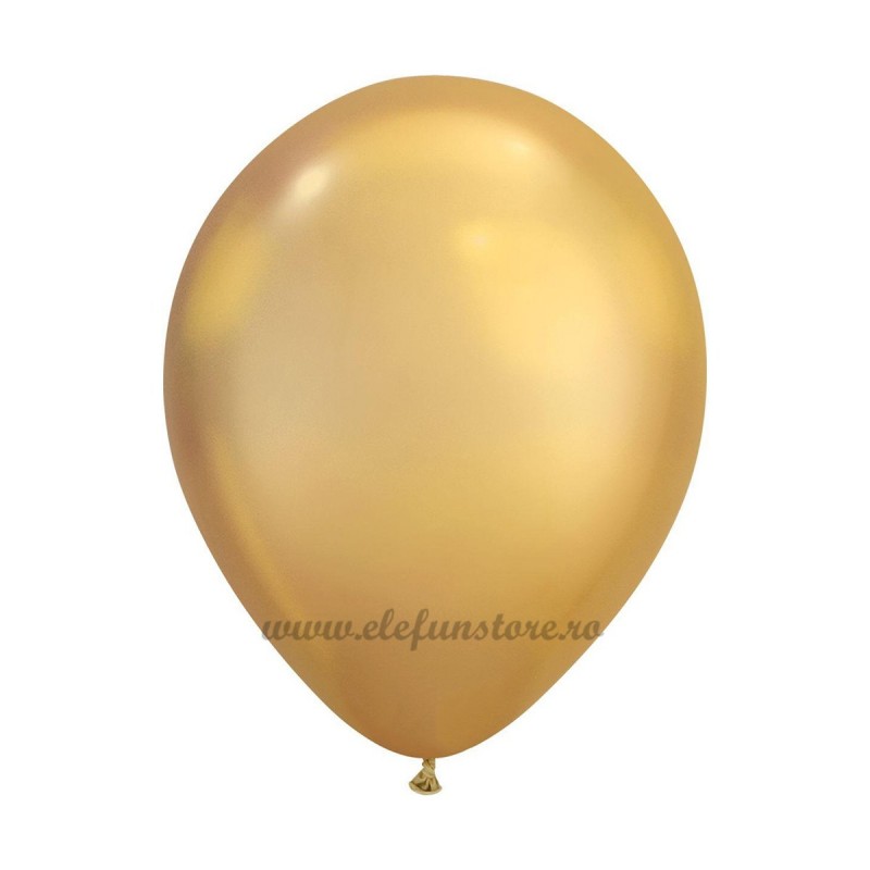 Set 10 Baloane Chrome Auriu Oglinda 30 cm