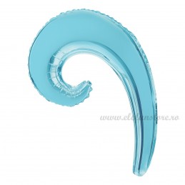 Balon Spirala 40 cm Bleu Metalizat
