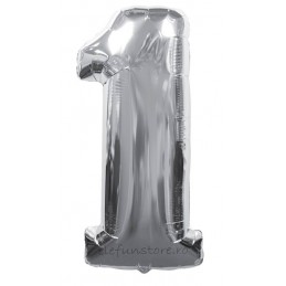 Balon "Cifra 1" Silver