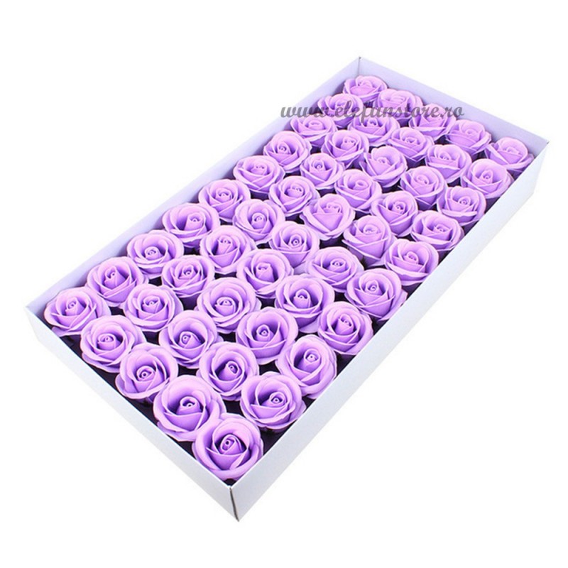 Set 50 Trandafiri de Sapun Lila