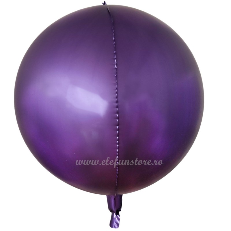 Balon Sfera 3D 60cm Mov Satin
