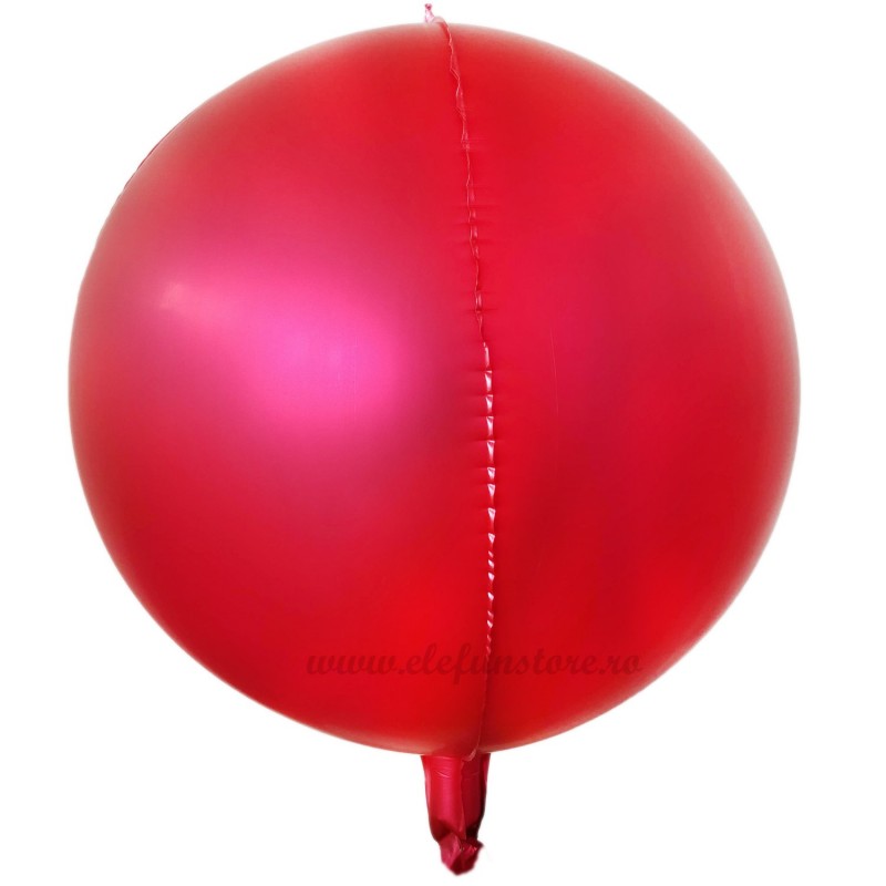 Balon Sfera 3D 60cm Rose Red Satin