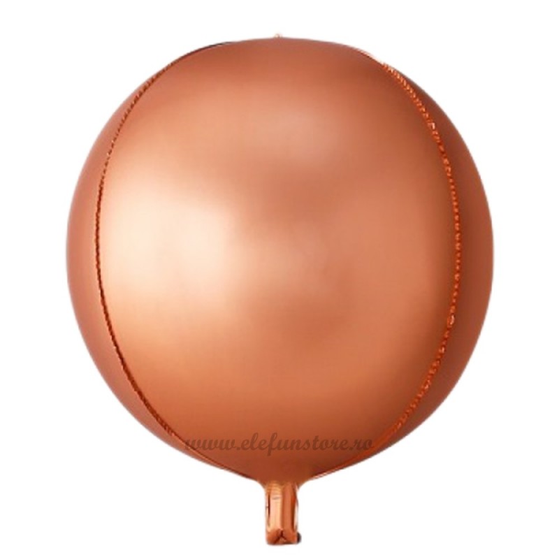 Balon Sfera 3D 25cm Rose Gold Satin