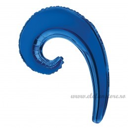 Balon Spirala 40 cm Albastru Metalizat