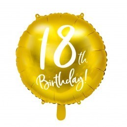 Balon Auriu 18 Birthday Majorat