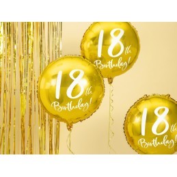 Balon Auriu 18 Birthday Majorat