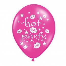 Set 5 baloane Hot Party roz