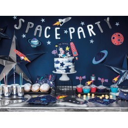 Set 6 farfurii Racheta Space Party 29.5 cm