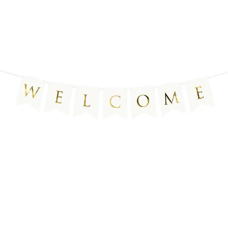 Banner Welcome White