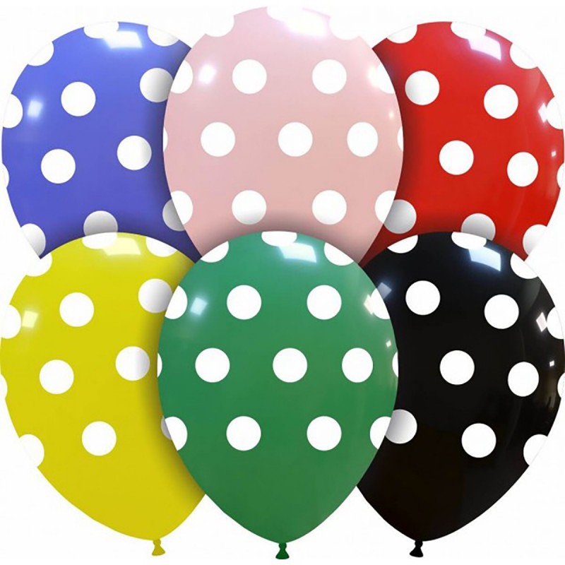 Set 10 Baloane Multicolore cu buline